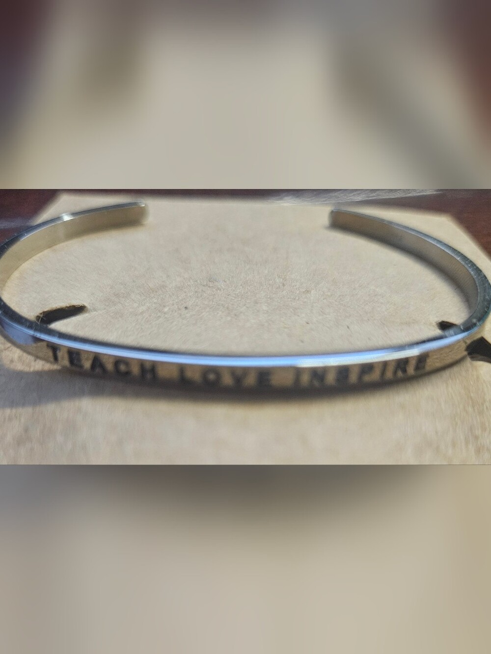 Teach, Love, Inspire Mantraband Bracelet